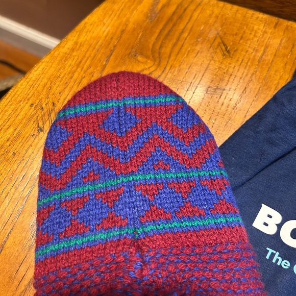 Bombas Fair Isle Gripper Slippers Sz Med NWT!! - Picture 4 of 9